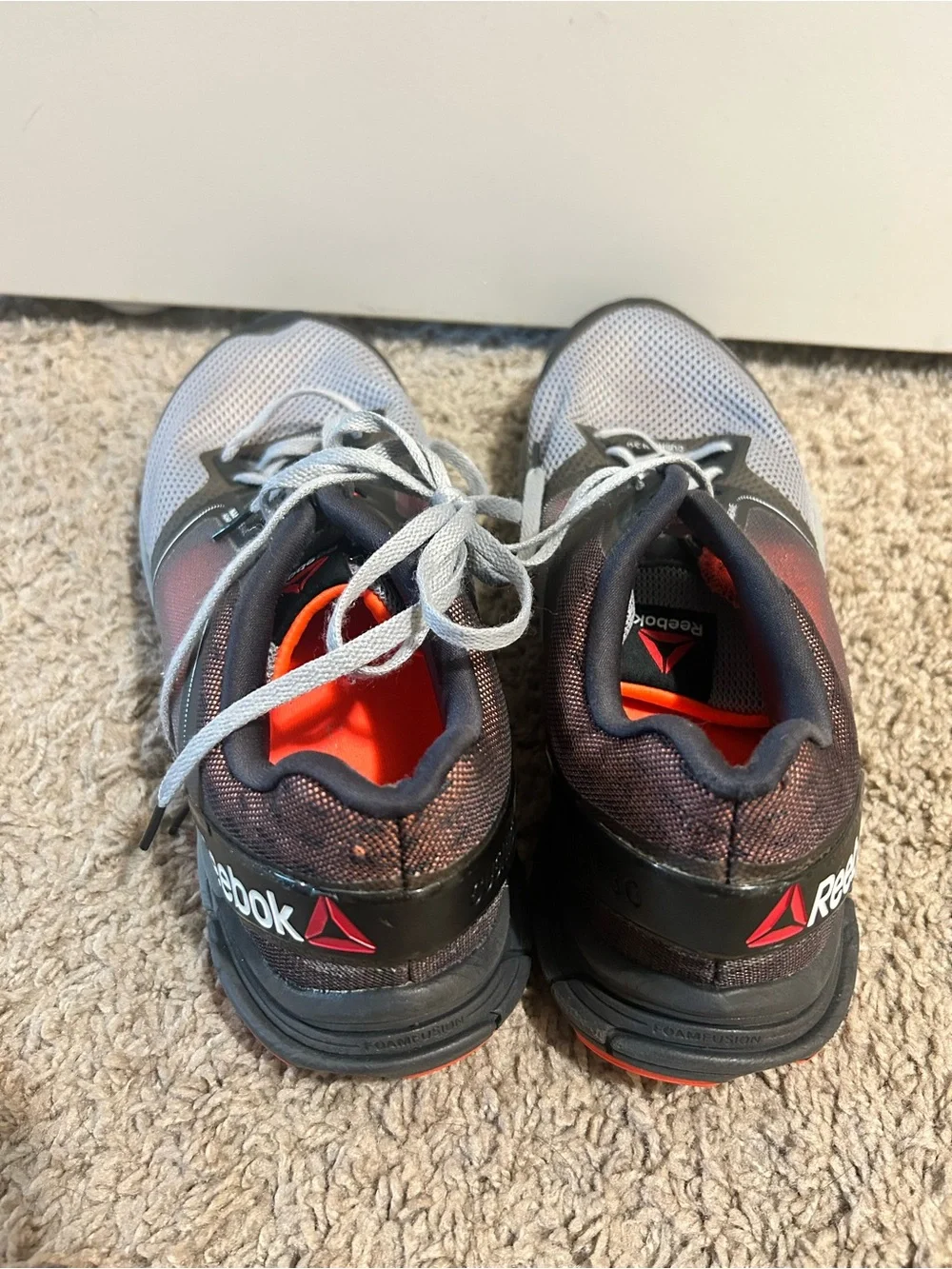 Reebok Men's Training Sneakers in Gray & Red